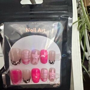 Pink and Nude Nail Art Set